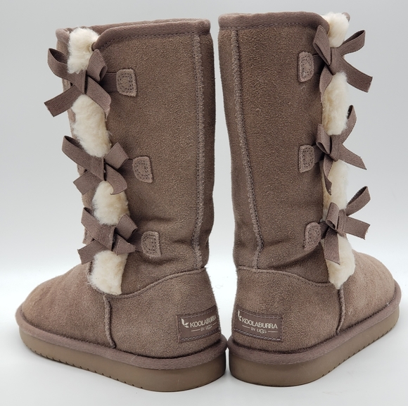 Koolaburra by UGG Victoria Bows - Tall boots Cinder Size 2 - Picture 4 of 12